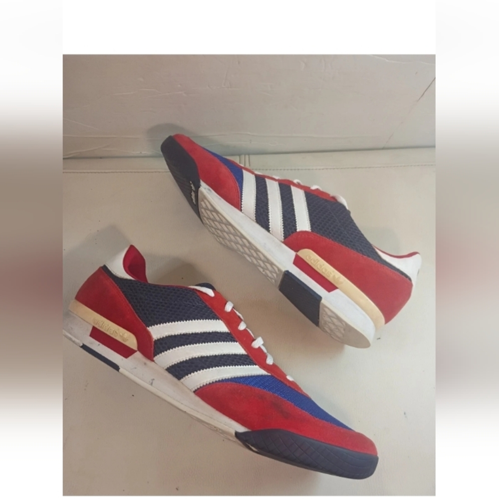 Vintage Rare '07 Adidas SL 72 Sneakers - Red, White & Blue PYV 702001 Men's 13